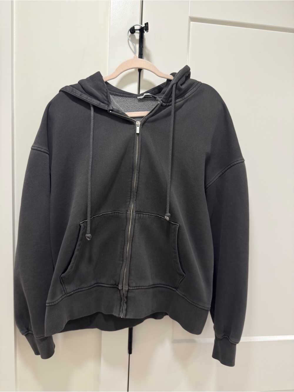 Zara washed Zip-Up Hoodie Jacket